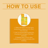 100ML Spf50 Sunscreen Spray Non-stciky Protect Skin Moisturizing Enhance Smoothness Refreshing Prevent Sunburn Sunscreen Spray