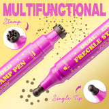 Double Eyeliner Freckles Pen All-in-One Natural Waterproof Lasting Seal Spot Pen Natural Simulation