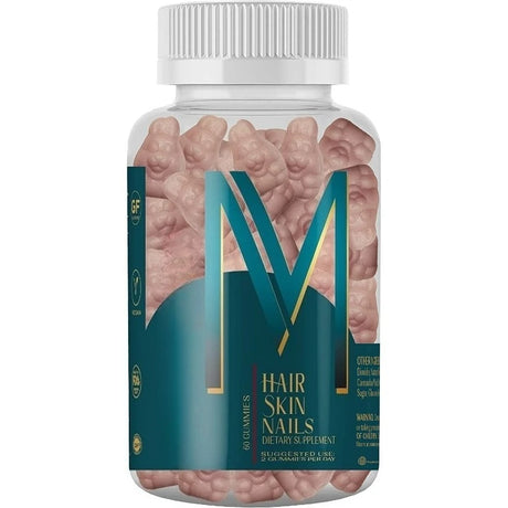 Hair Skin Nail Gummies Vitamin Supplement Biotin Multivitamin Daily Nutritional Support 60 Gummies