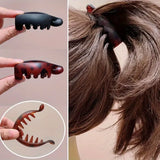 4 pcs banana clips, small size, vertical clips for women, elegant high ponytail hairpins, twist clips, simple hair accessori