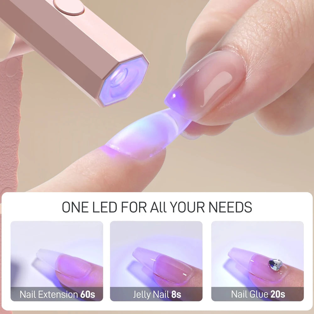 Convenient Handheld Nail Dryer Lamp UV/LED Nail Curing All Gel Polish Nail Art Tool USB Rechargeabl Quick Dry Nail Lamp