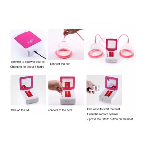 Electric Chest Massage Machine Vacuum Suction Breast Enlargement Device Buttock Firm Lifting Cupping Butt Enhancer Pump Cup