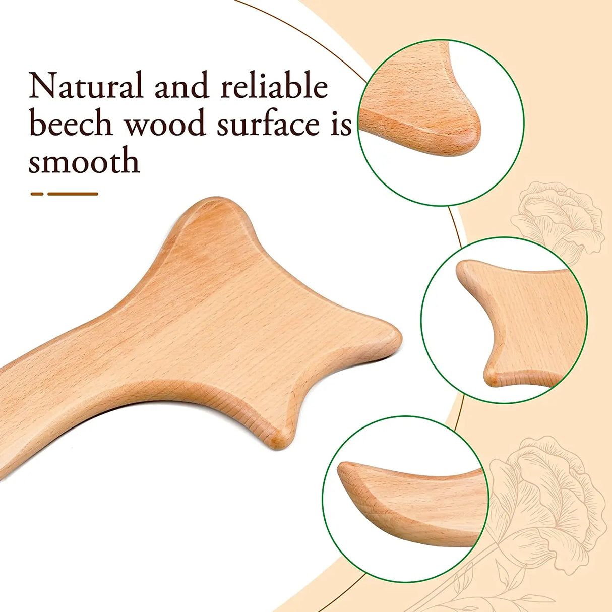 Wood Massage Maderoterapia Massager Roller Anti Cellulite Slimming Gua Sha Massager For Body Back Foot Masajeador
