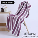 Striped Pattern Towel New Home Soft and Comfortable Bath Towels for Men and Women, Quick Drying Absorbent Towels For Bathroom
