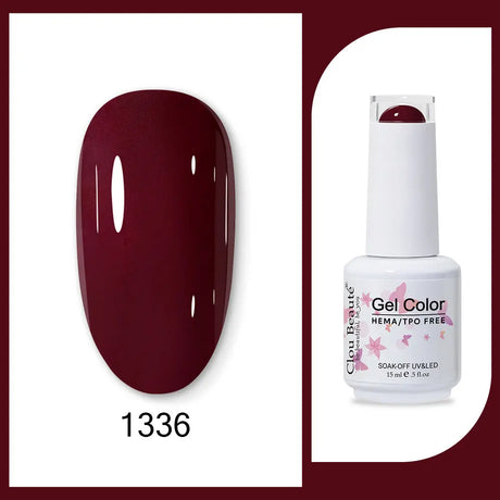 Clou Beaute Gel Color Hema TPO Free 15ml Gel Nail Varnish Soak Off UV Gel Polish Nail Art Manicure Lacquer Nail Art Jelly Gel