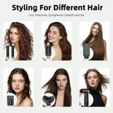 Six-In-One Hot Air Comb Foldable Curling Iron Hair Dryer Straight Roll Multi-Function Portable Hair Dryer