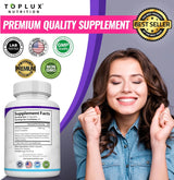 Premium Collagen Peptides Supplement 1500mg Collagen Peptides Complex for Hair, Nails, Skin, Bone & Joint Health - 90 Capsules