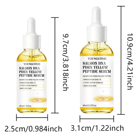 Salmon DNA PDRN + Yellow Peptide Complex Serum - Face Firming, Hydrating, Skin Repair, Radiance Glow, Lifting Treatment for Dull