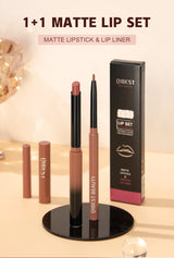 QIBEST Matte Nude Lipstick Pen Long Lasting Lipliner Lip Pencil Waterproof Lip Liner Contour Sexy Red Lip Makeup Set For Women