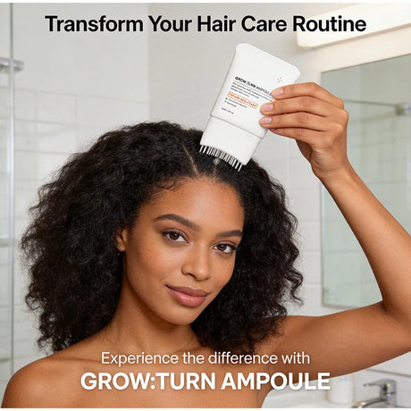 Hair Serum With Built-In Brush,Hair Nourishing Strengthening Essence,Improve Scalp Environment,Scalp Massager,Korean Hair Care