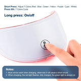 Wireless 7 Colors LED Face Beauty Machine Photon Facial Neck Skin Tighten Rejuvenation Facial Neck Mask