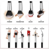 DUcare Black Makeup Brush Professional Makeup Eyeshadow Foundation Powder Soft Synthetic Hair Makeup Brushes Brochas Maquillaje
