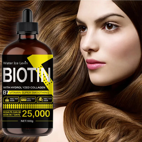 Biotin Hair Oil - Pure Liquid Vitamins for Hair Care, Adds Shine to Hair - Unisex
