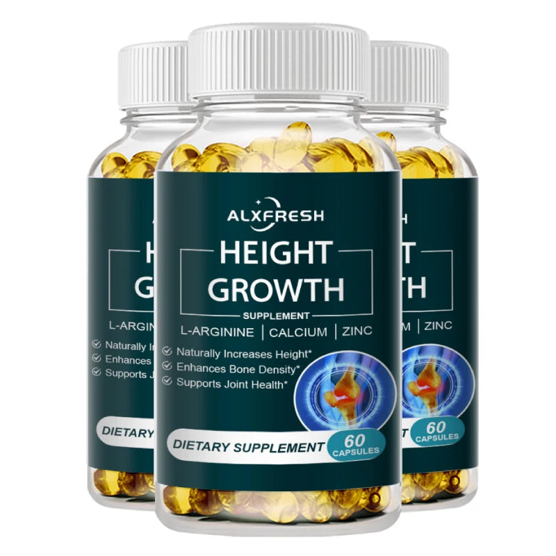 Height Growth Supplement With Vitamins and Calcium Zinc Improves Bone Strength Natural Capsules Promotes Growth Improve Immunity