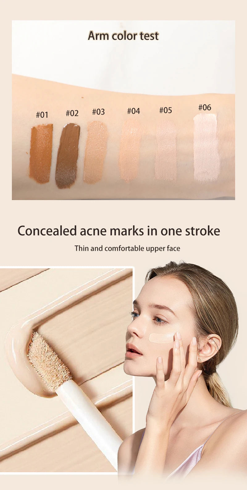 Multifunctional Liquid Foundation Concealer Stick Dark Circles Corrector Nose Contour Shading Cream Highlighter Makeup Cosmetics