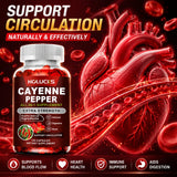 Cayenne Pepper Capsules, with Vitamin D3 K2, Blood Circulation, Promote Digestion, Boost Metabolism, Support Joint, Bone Health