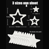 10 PCS Anti Slip Shower Tread Sticker Safety Bathtub Strips Premium Adhesive Star Snowflak Decals for Bath Tub Shower Stairs