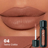 1pc Matte Velvet Lip Gloss, Highly Saturated Liquid Lip Mud, Non-Stick Long Lasting, All Skin Tones Compatible, 5 Shades Mixed P