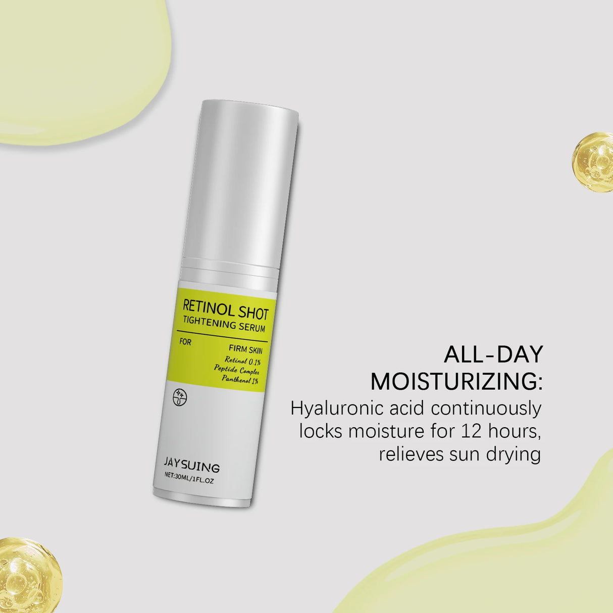 Retinol Firming Serum Anti-Wrinkle Shrink Pores Reduce Redness Sensitivity Brighten Skin Relieve Dryness Nourishing Face Essence