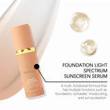 4-in-1 Liquid Foundation Spf 50+ Magic Color Changing Matte Long-Lasting Waterproof Sweating Moisturizing Coverage Makeup Base