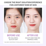 Mercilen Three-Color Isolation Makeup Primer Set, Containing Hyaluronic Acid, Plant Squalane, and Pearl Extract for Oil Control and Moisturizing, Minimizing Visible Pores, Long-Lasting Hydration and Radiance, and Long-Lasting