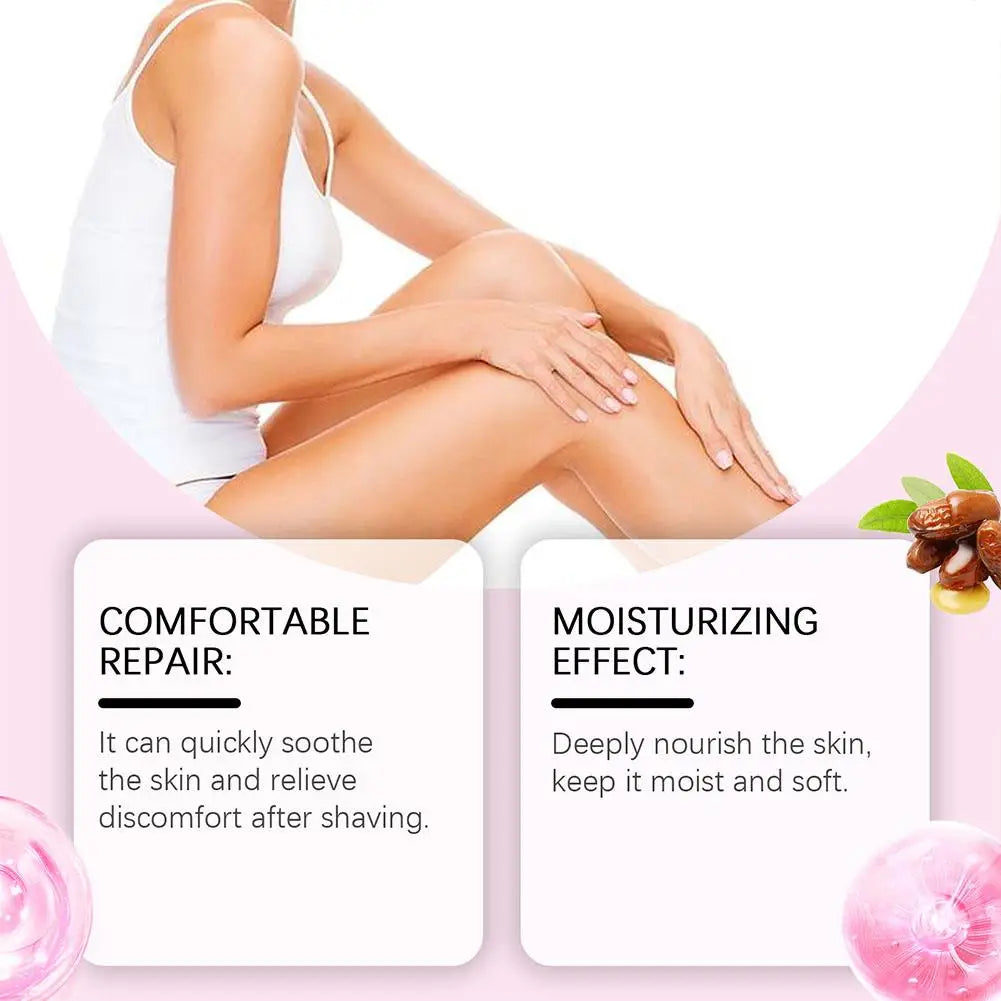 Hair Removal Care - 90ml Strawberry Hair Removal Aftercare Oil, 60g Hair Removal Cream, For Armpit Leg Arm Hair Growth Inhibitor