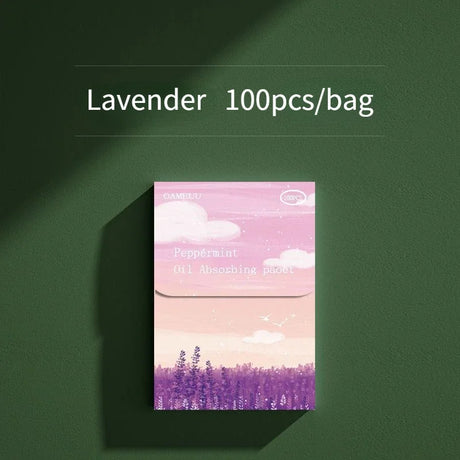 100Pcs Face Oil Blotting Paper Protable Face Wipes Facial Cleanser Oil Control Oil-absorbing Sheets Blotting Tissue Makeup Tools