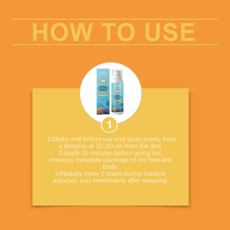 OceAura Sunscreen Spray Spf 50 Anti UV Protection Oil Control Waterproof Sunburn Prevention Skin Care Mineral Sun Cream Spray