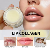 Collagen Lip Balm & Sleep Mask Deep Moisturizing Hydrating Smooth Lip Fine Lines Gentle Exfoliating Dry Dead Skin Daily Lip Care