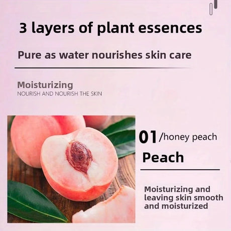 Peach Jelly Soap, 3-in-1 Cleansing and Bath Soap, Deeply Cleanses and Baths the Whole Body, Suitable for All Skin Types,