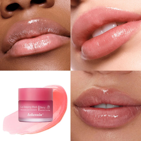 Hydrating Glowing Lip Balm Overnight Lip Mask Moisturizing Repair Cracked Lips Soften Fine Lines Mild Exfoliating Clear Dead Ski