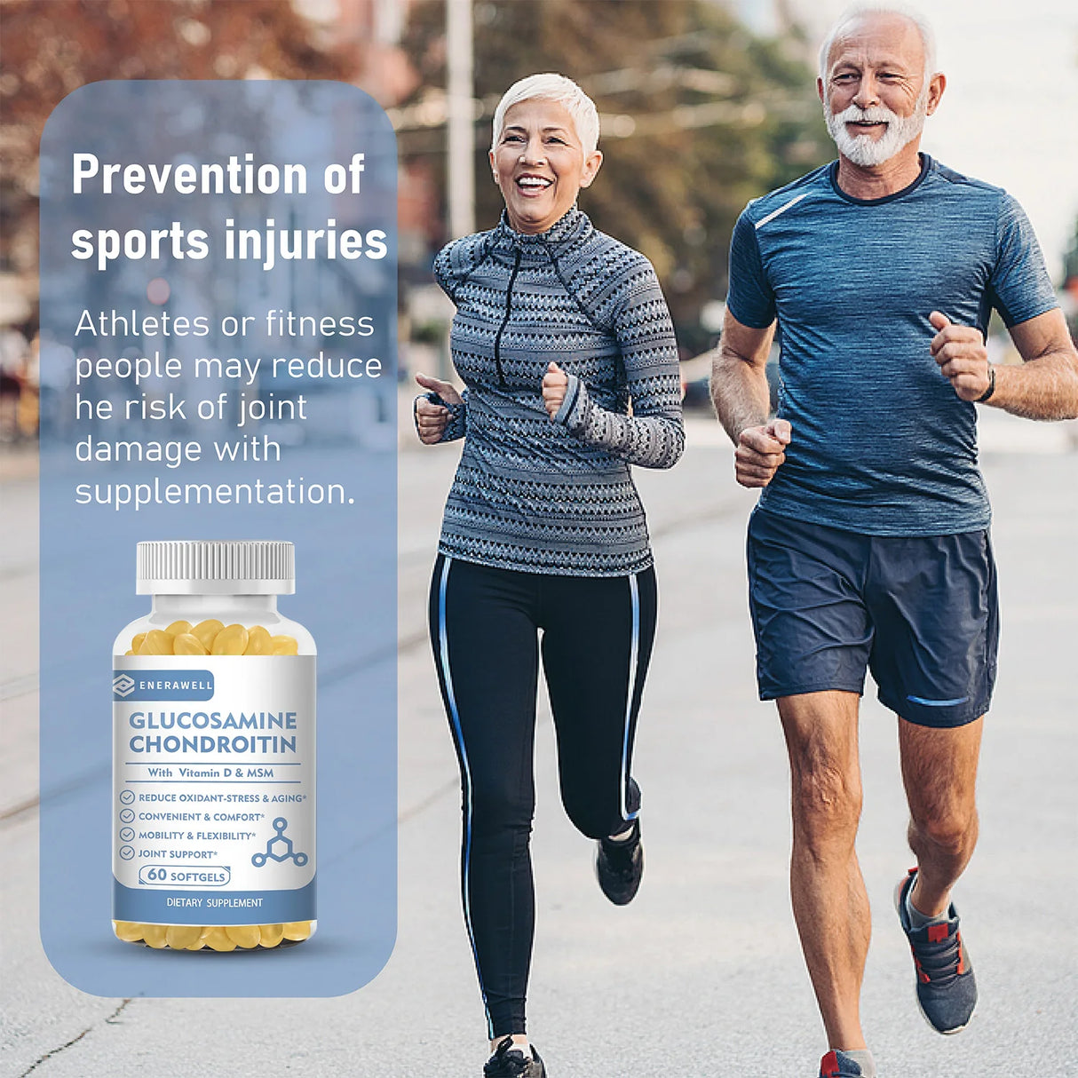 Glucosamine Chondroitin MSM - Supports Joint Health, Relieves Pain, Improves Joint Flexibility, and Enhances Immunity