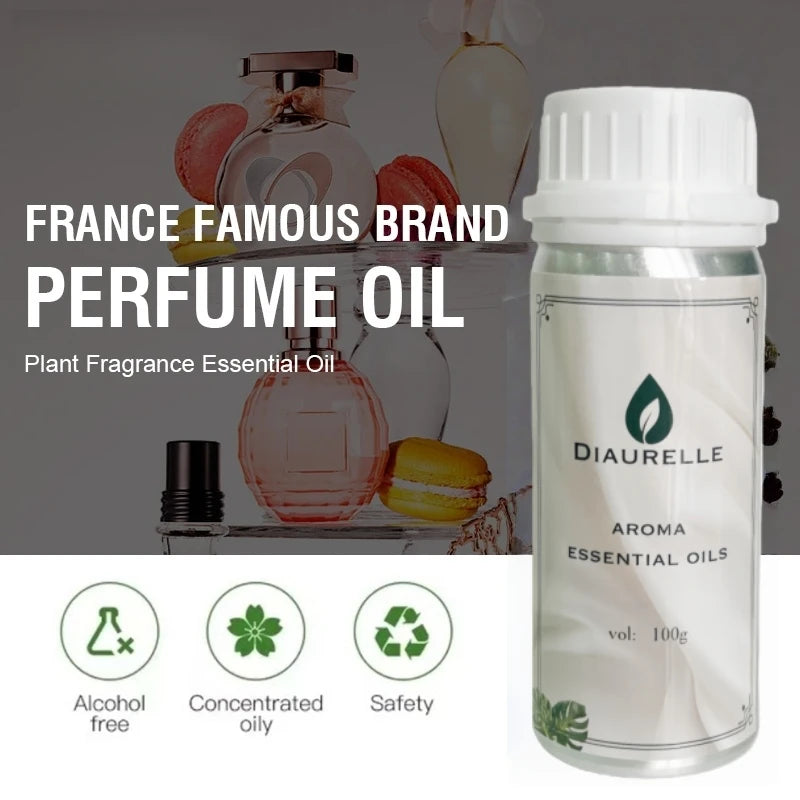 DIAURELLE 100mL Aroma Diffuser Essential Oils 8-Times Concentrated Essence Perfume Flavoring Home Fragrance Air Freshener