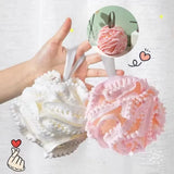 Soft Bathing Flower Foaming Sponge Bubble Wisp for Body Exfoliating Shower Flower Mesh Ball Body Wash Skin Cleaner Bath Supplies