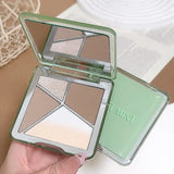 All-in-One Contour Palette Makeup Pearlescent Highlighter&Matte Nose Shadow Shimmer Sculpt&Define Beauty Natural Finish Cosmetic