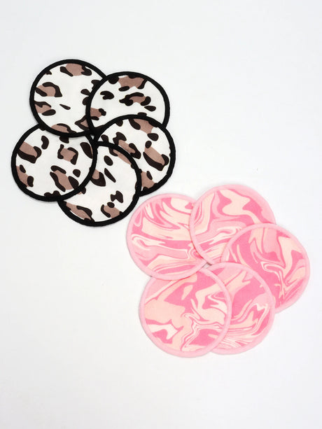 10Pcs Makeup Remover Pads Can Be Soaked in Water and Can Be Removed with Facial Makeup It Can Also Be Used with Makeup Remover.