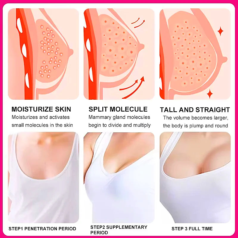 Natural Breast Enlargement Cream Boobs Enhancement Oil Bust Enlarging Bigger Chest Massage Lift Firming Up Size Bust Body Care
