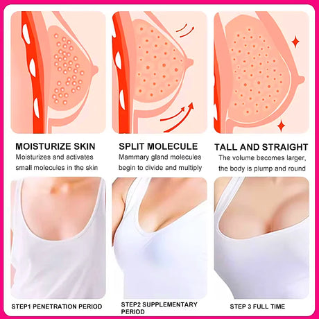Natural Breast Enlargement Cream Boobs Enhancement Oil Bust Enlarging Bigger Chest Massage Lift Firming Up Size Bust Body Care