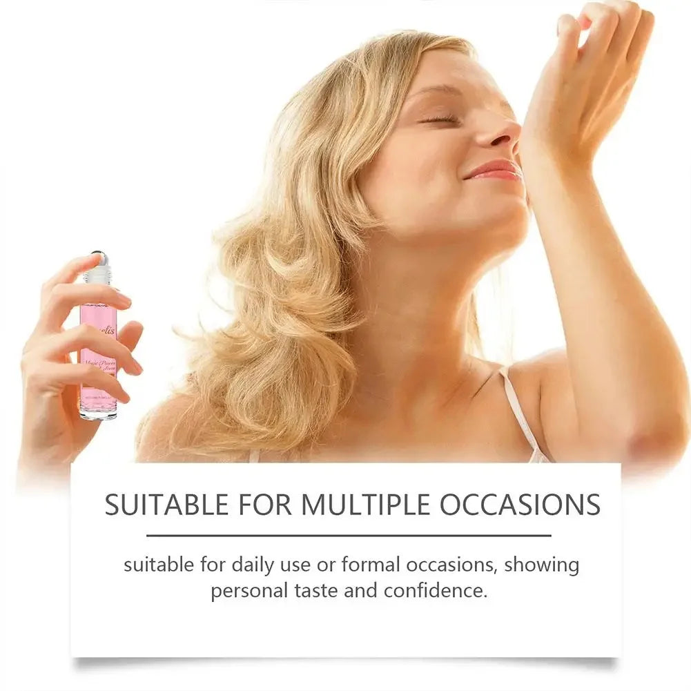 Women Pheromone Roll-On Perfume Long Lasting Cologne Fragrance Flirty Scent Natural Fresh Enchanting Attractive Aroma