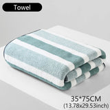 Striped Pattern Towel New Home Soft and Comfortable Bath Towels for Men and Women, Quick Drying Absorbent Towels For Bathroom
