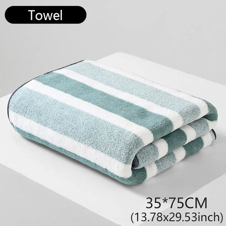 Striped Pattern Towel New Home Soft and Comfortable Bath Towels for Men and Women, Quick Drying Absorbent Towels For Bathroom