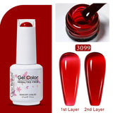 Clou Beaute Jelly Color UV Gel Manicure Summer Pink Nude Gel Nail Rainbow Nail Supplies For Professionals Semi-permanent Varnish