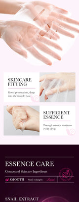 5pcs SADOER Snail Collagen Face Mask Firming Moisturizing Brightening Hydrating Facial Masks Beauty Face Skin Care Products