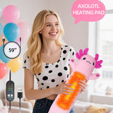 Axolotl Heating Pad for Period Cramps & Menstrual Pain Relief Portable Electric Heat Pads USB Powered Cute Stuff Stuffed Animal