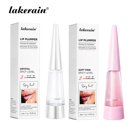 Lakerain Lip Plumper Deep Hydration Long-Lasting Nourishment High-Shine Gloss Shining Voluminous Finish Lip Moisturizing Liquid