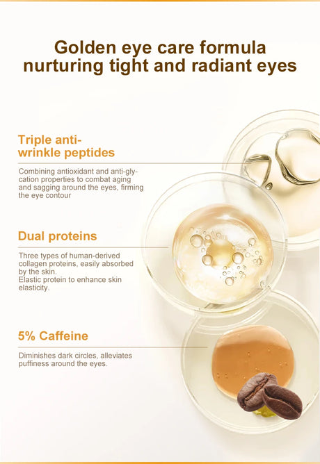 Peptide Anti Dark Circle Eye Cream Eye Bags Removal Caffeine Anti-Wrinkle Lifting Fine Lines Eye Cream Eyes Skin Care