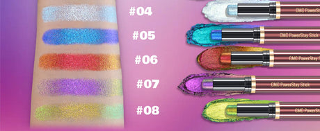 CHARMACY Multichrome Eyeshadow Pen Double Head Multichrome Eye Shadow Glitter for Eyes Waterproof Professional Maquillaje
