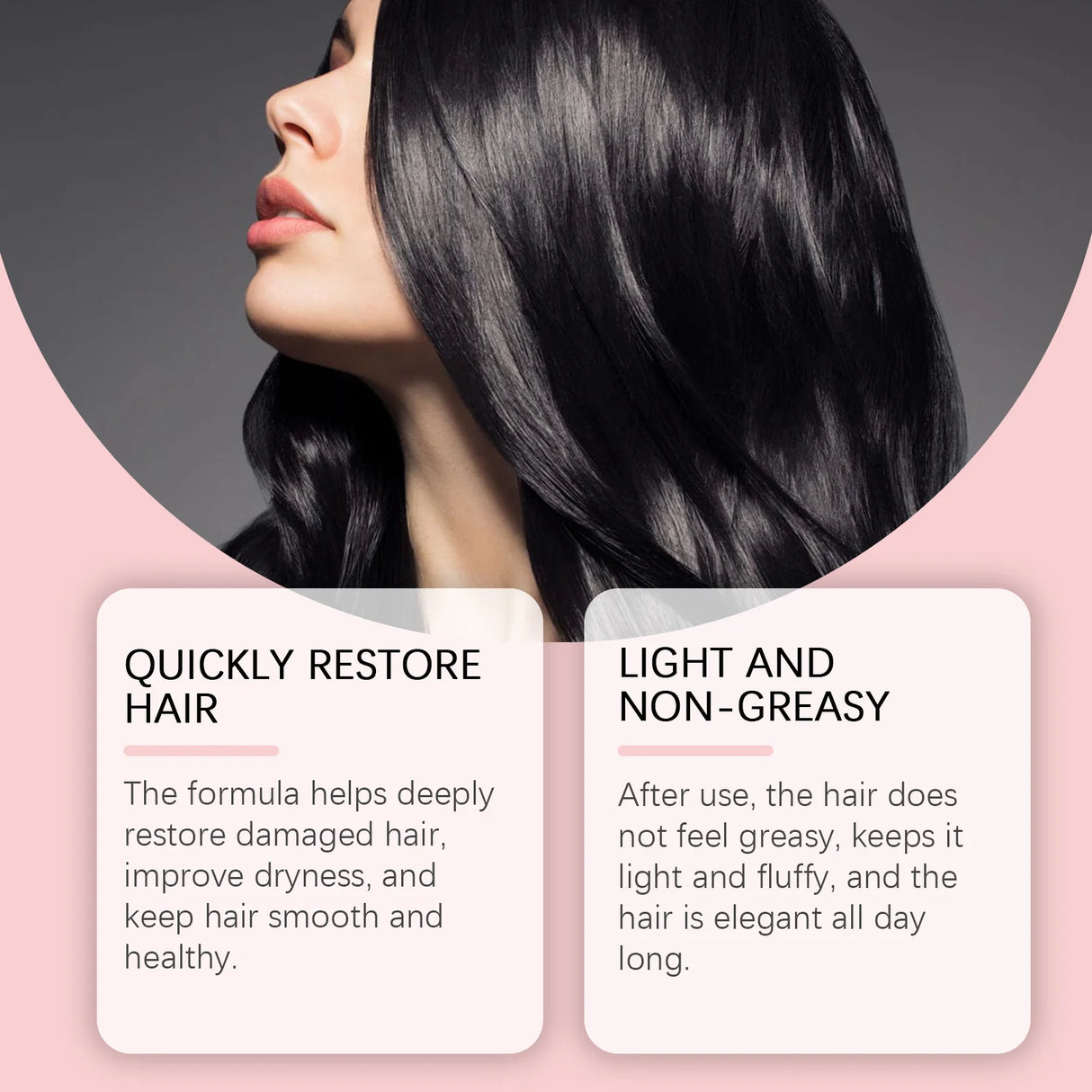 Leave-In Hair Conditioner Care Spray Wash Free Gentle Nourishing Scalp Anti Frizz Split Ends Daily Moisturizing Hair Spray 100ml