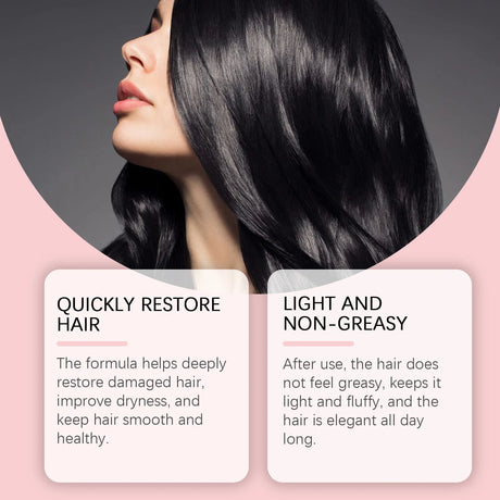 Leave-In Hair Conditioner Care Spray Wash Free Gentle Nourishing Scalp Anti Frizz Split Ends Daily Moisturizing Hair Spray 100ml