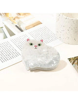1/6pcsCute and Sweet Cartoon Orange Cat Puppet Kitten Hair Clip High Grade Acrylic Hair Claw Back of Head Coiled Hair Shark Clip